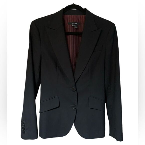 ZARA WOMAN BLACK SLIM CUT BLACK SKIRT SUIT SIZE 6 - Picture 2 of 9